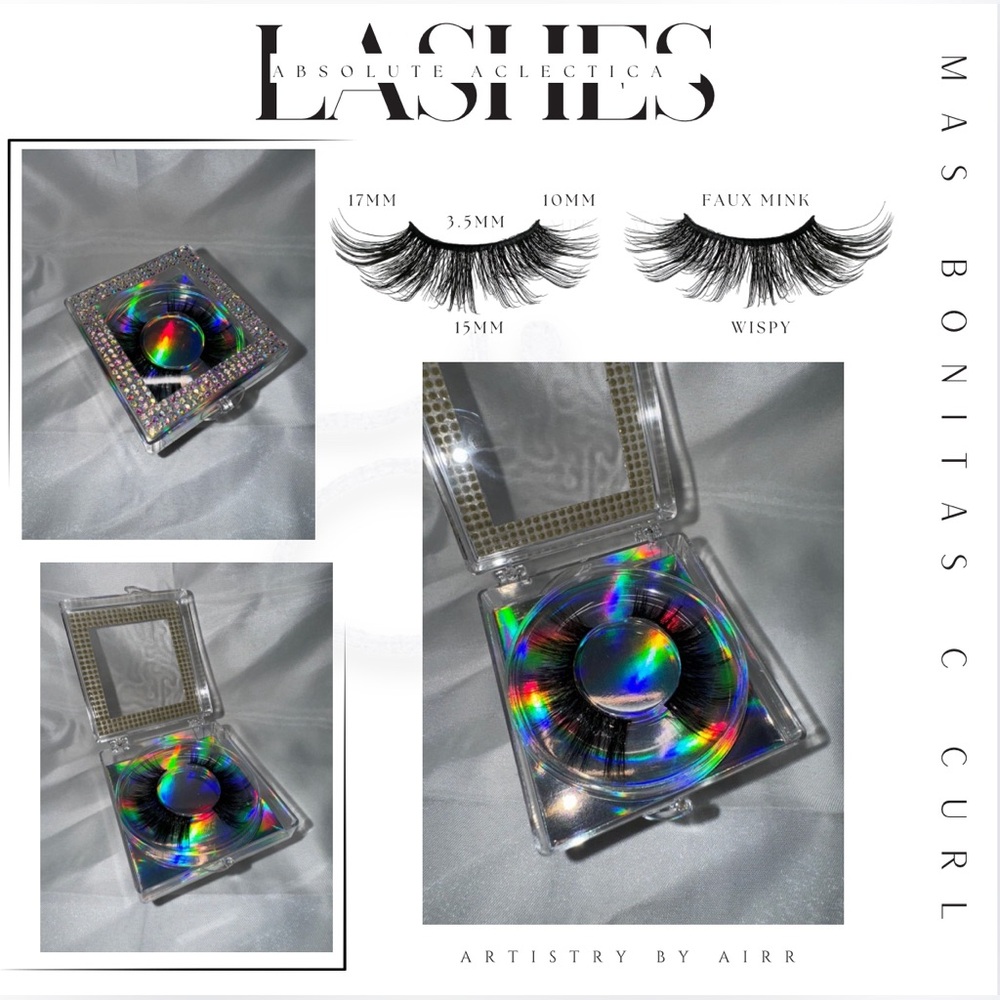 Custom Strip Lash Kit - Mas Bonitas - C Curl - Wispy - Mink
